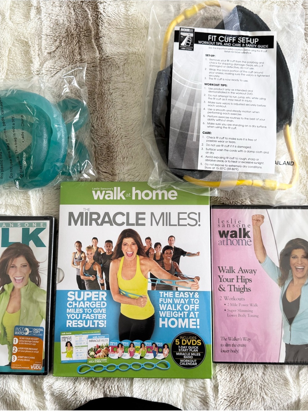 Walk at Home Miracle Miles! DVD Set - with Miracle Miles Band and Fit Cuff